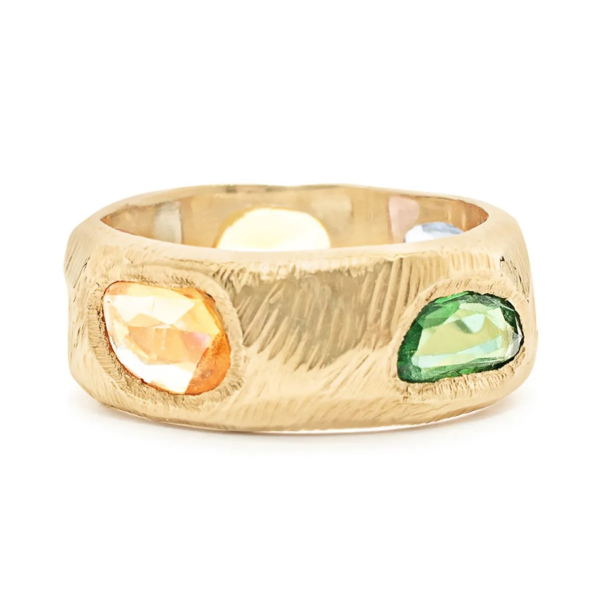 Tomfoolery Five Sapphire Ring in Rainbow Sale