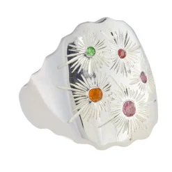Tomfoolery Five Shooting Stars Silver Ring Sale