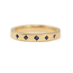 Tomfoolery Five Stone Princess Eternity Ring Fashion
