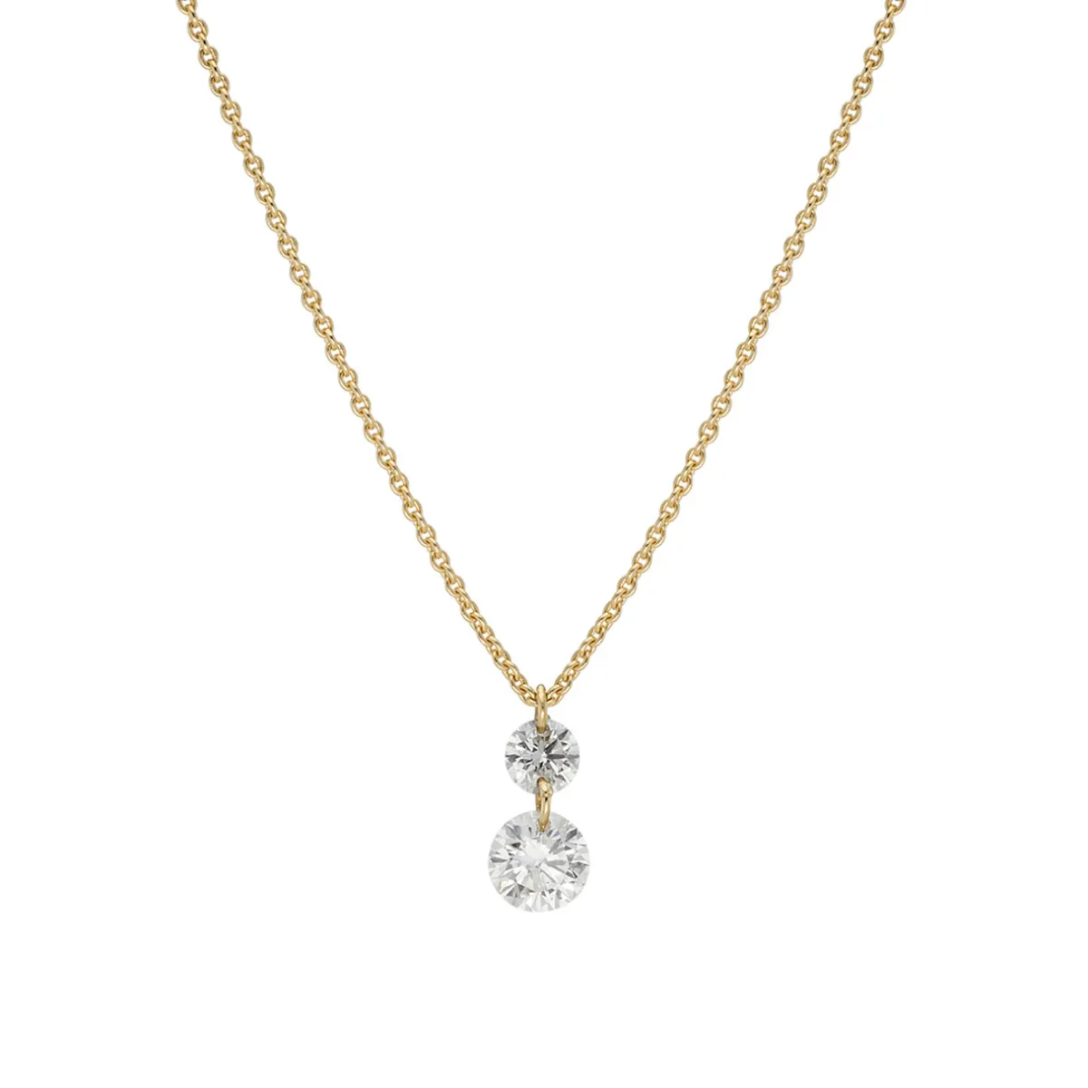 Tomfoolery Floating Duo Diamond Pendant Outlet