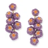 Tomfoolery Flower Bouquet Beaded Earrings Online