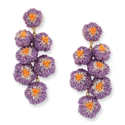 Tomfoolery Flower Bouquet Beaded Earrings Online