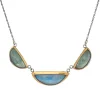 Tomfoolery Folded Triple Crescent Necklace Clearance