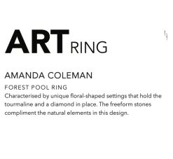Tomfoolery Forest Pool Art Ring Clearance