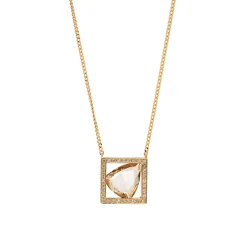 Tomfoolery Frame Rosecut Diamond Necklace Online