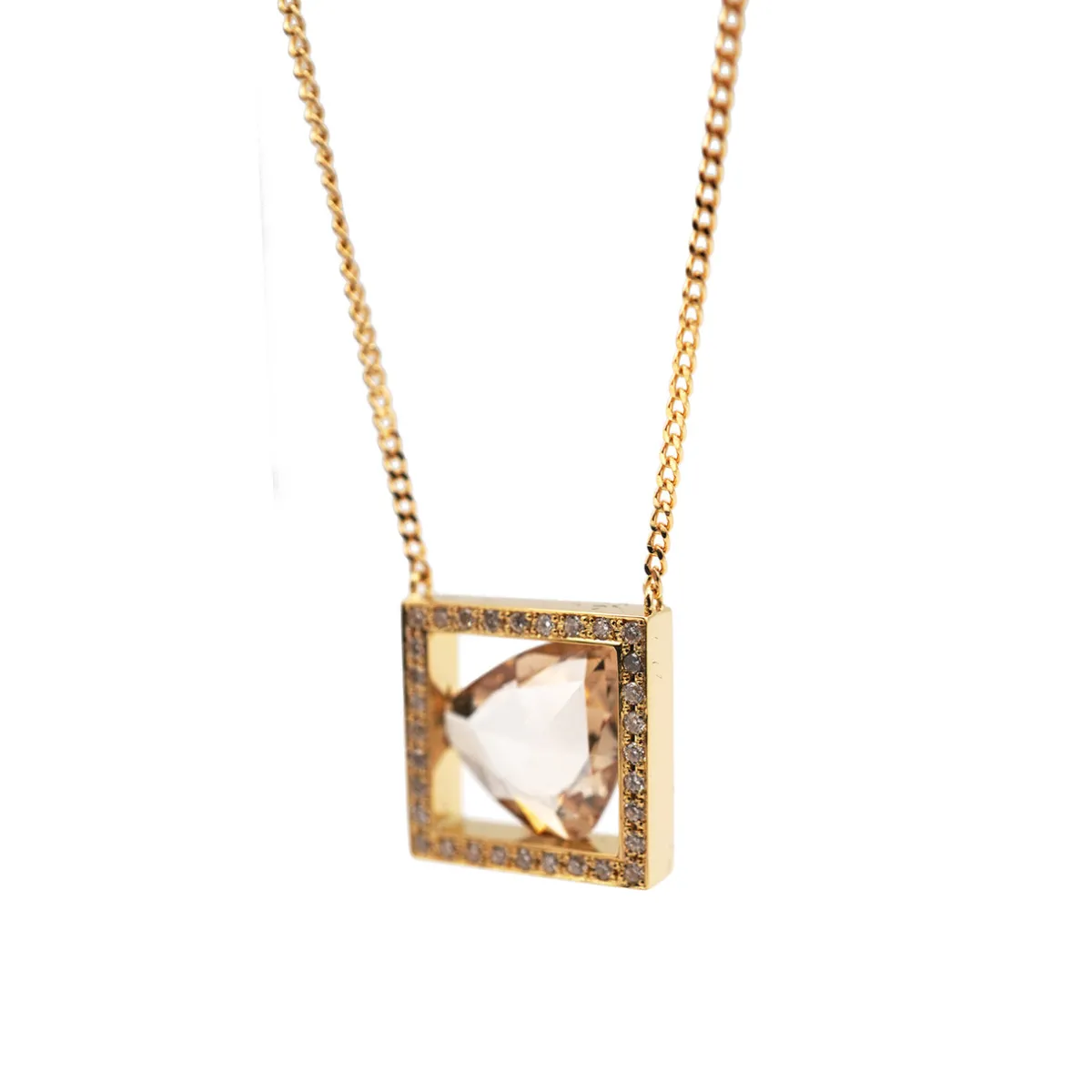 Tomfoolery Frame Rosecut Diamond Necklace Online