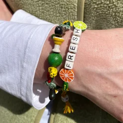 Tomfoolery Fresh Ceramic Drawstring Bracelet Fashion