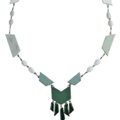 Tomfoolery Fringed Ceramic Necklace Sale