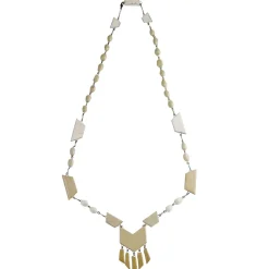 Tomfoolery Fringed Ceramic Necklace Sale