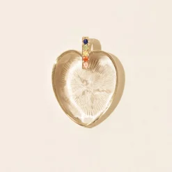 Tomfoolery Gabin N°1 Crystal & Rainbow Sapphire Heart Pendant(Out of Stock) Clearance