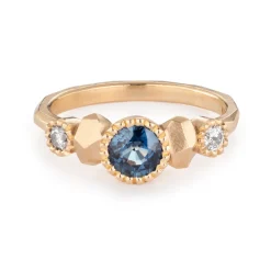 Tomfoolery Gea Blue Sapphire Five Stone Ring Online