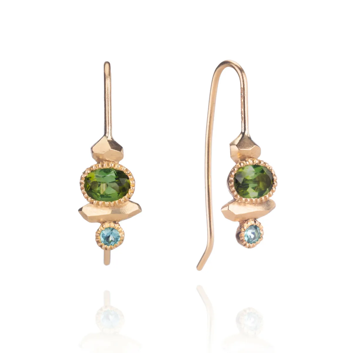 Tomfoolery Gea Cairn Tourmaline Drop Earrings Fashion