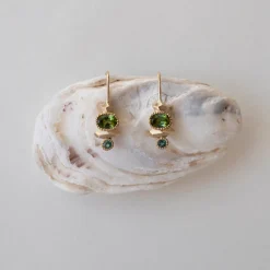Tomfoolery Gea Cairn Tourmaline Drop Earrings Fashion