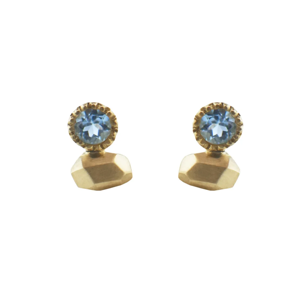 Tomfoolery Gea Duo Aquamarine Mini Studs Best