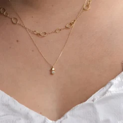 Tomfoolery Gea Duo Mini Necklace with Salt & Pepper Diamond Best