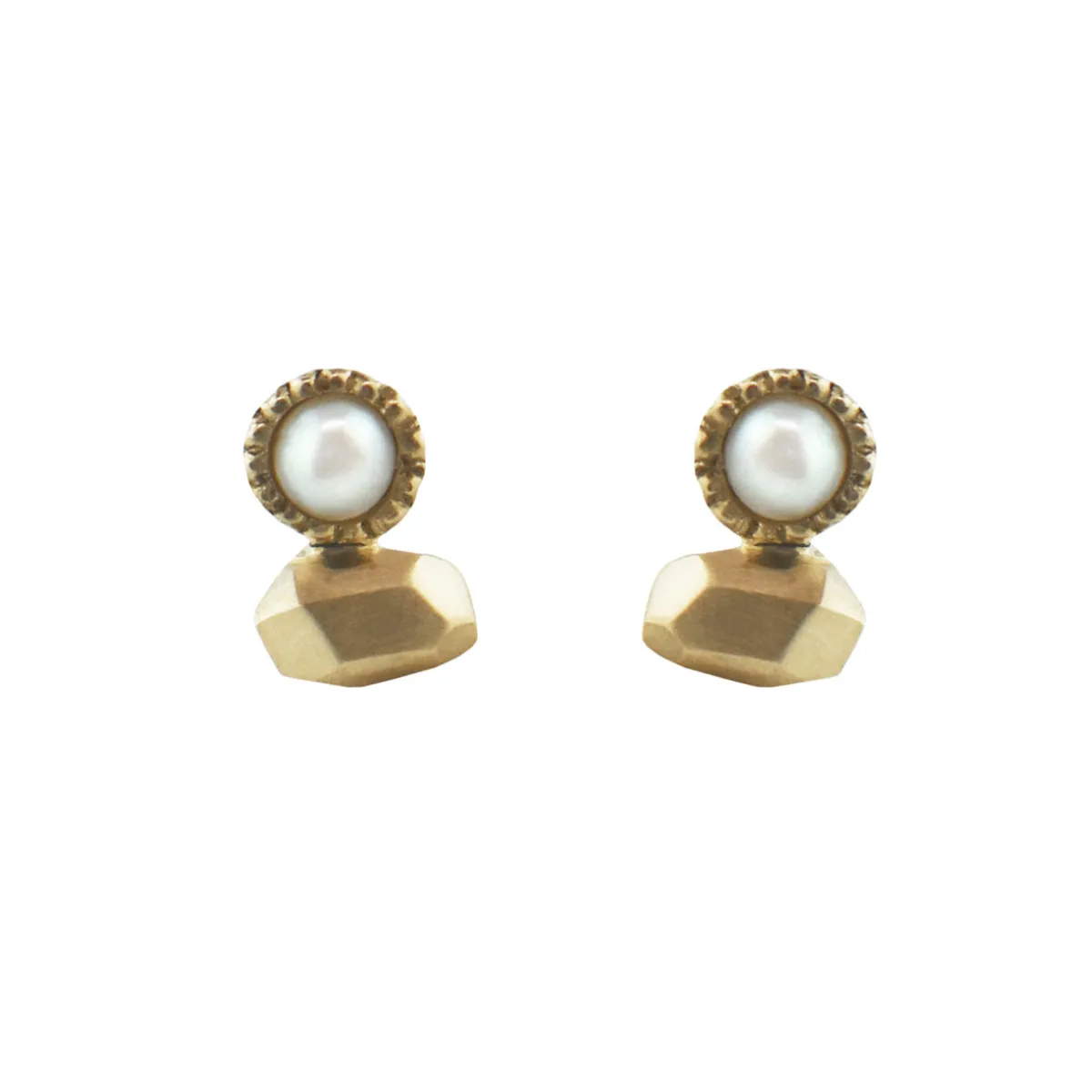 Tomfoolery Gea Duo Pearl Mini Studs Fashion