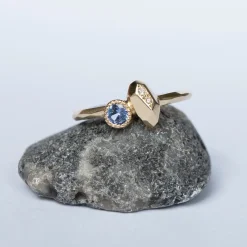 Tomfoolery Gea Ring N1 with Tanzanite & Diamonds Clearance