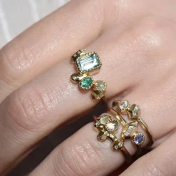 Tomfoolery Gea Ring N1 with Tanzanite & Diamonds Clearance