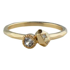 Tomfoolery Gea Ring N1 with White Sapphire & Diamonds Hot