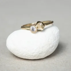 Tomfoolery Gea Ring N1 with White Sapphire & Diamonds Hot