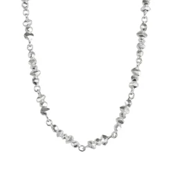 Tomfoolery Gea Silver Faceted Necklace Outlet
