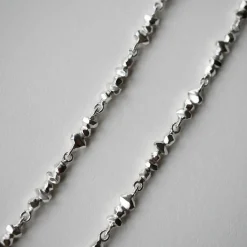 Tomfoolery Gea Silver Faceted Necklace Outlet
