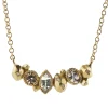 Tomfoolery Gea Trio Necklace with White Sapphire, Morganite & Diamonds Sale