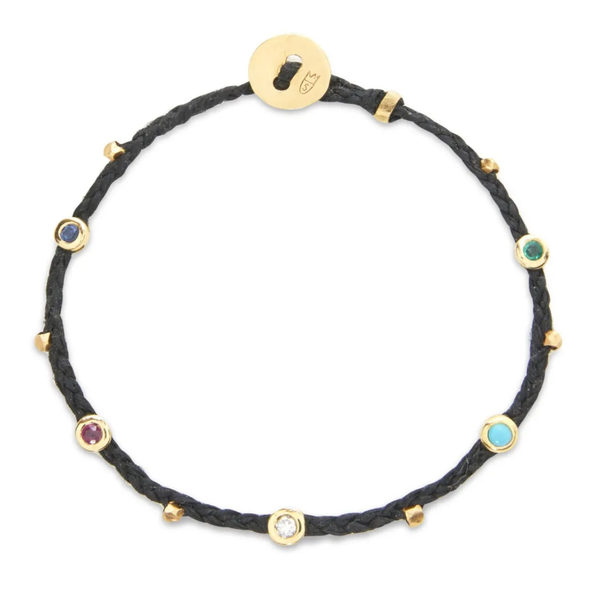 Tomfoolery Gemstone Bezel Charms Bracelet Sale