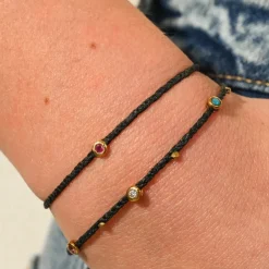 Tomfoolery Gemstone Bezel Charms Bracelet Sale