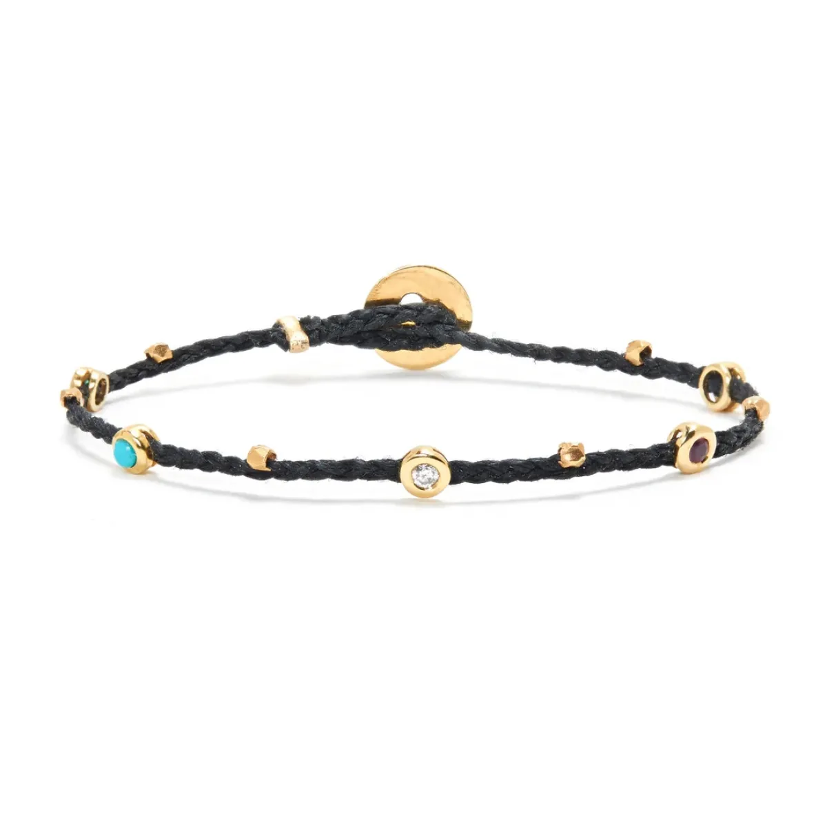 Tomfoolery Gemstone Bezel Charms Bracelet Sale