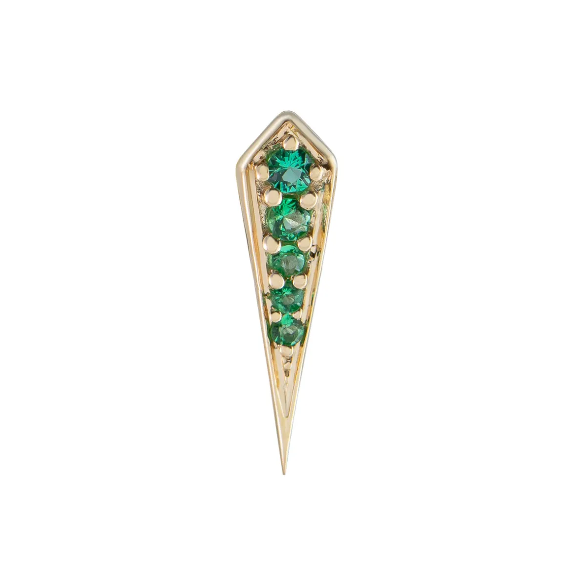 Tomfoolery Gemstone Long Point Rhombus Studs Clearance