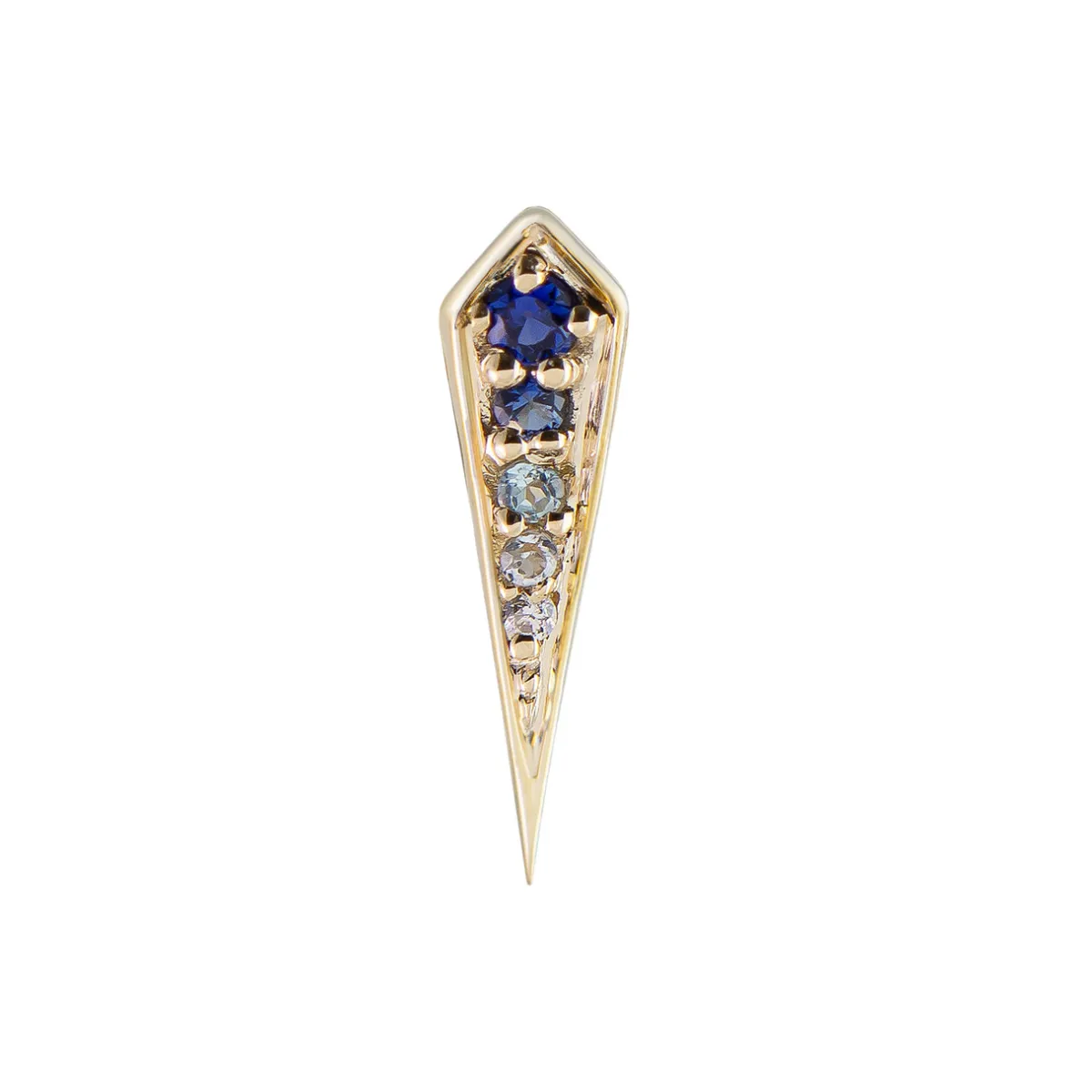 Tomfoolery Gemstone Long Point Rhombus Studs Clearance