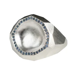 Tomfoolery Geoda Silver Pavé Statement Ring Best
