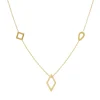 Tomfoolery Geometric Trio Shape Long Necklace New