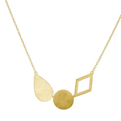 Tomfoolery Geometric Trio Shape Necklace Fashion