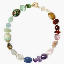 Tomfoolery Georgetta Beaded Necklace Multi Discount