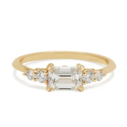 Tomfoolery GIA Certified Bea White Diamond Five Stone Ring New