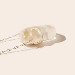 Tomfoolery Gigi N°2 Yellow Gold, Crystal & White Sapphire Pendant Best