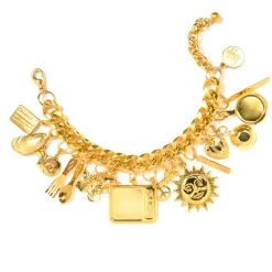 Tomfoolery Gilded Dreams Gold Charm Bracelet Sale