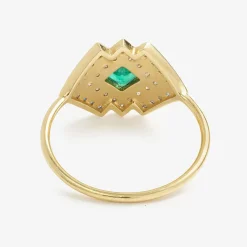 Tomfoolery Ginger Emerald, Sapphire & Diamond Ring Online