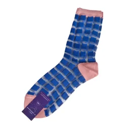 Tomfoolery Ginza Blue and Pink Transparent Socks Sale