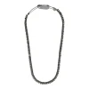 Tomfoolery Girasole Black Plated Silver Necklace New
