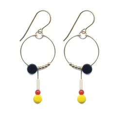 Tomfoolery Glass Bead Large Hoop Earrings Online