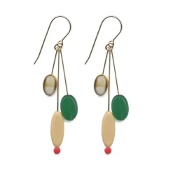 Tomfoolery Glass Bead Oval Drop Earrings Clearance