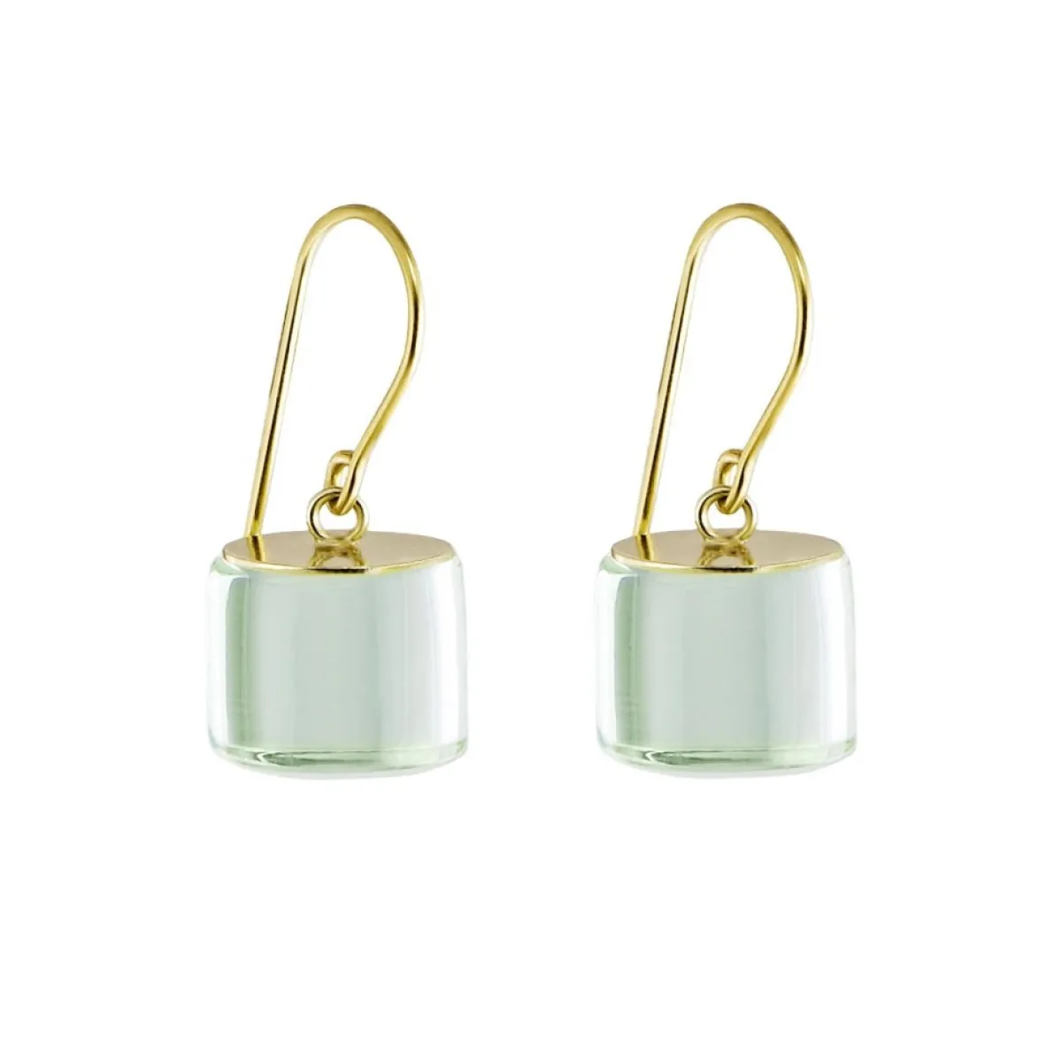 Tomfoolery Glass Short Drop Earrings New