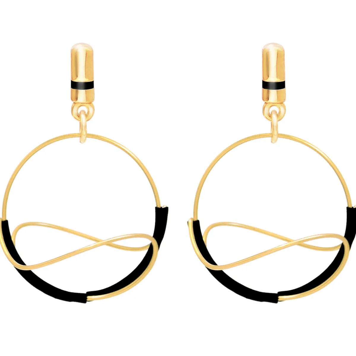 Tomfoolery Globe Wave Drop Earrings Clearance