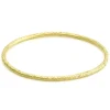 Tomfoolery Gold & Diamond Catkin Bangle Clearance