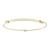 Tomfoolery Gold & Diamond Fine Adjustable Bangle Fashion