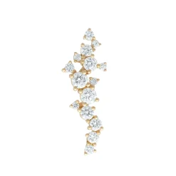 Tomfoolery Gold & Diamond Grand Scatter Cluster Studs Outlet