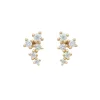 Tomfoolery Gold & Diamond Scatter Cluster Studs Best
